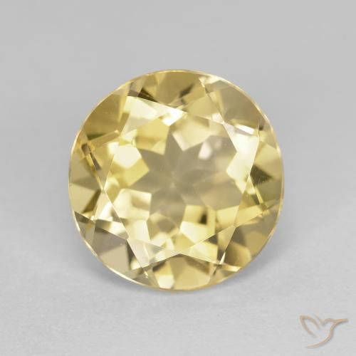 2.70ct Natural Luz Dourada Berilo Dourado, Redondo, VVS