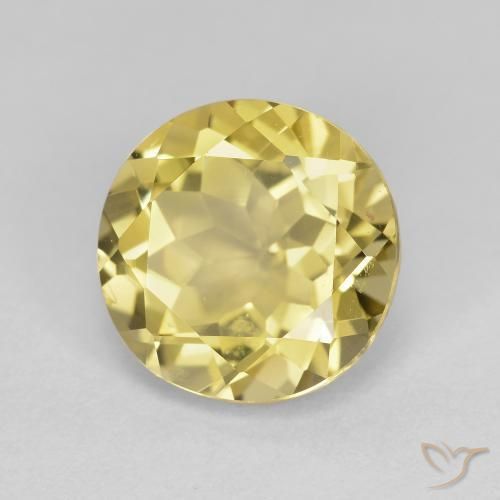 Berilo Dourado Amarelo Dourado Claro Natural 2.59ct, Redondo, VVS