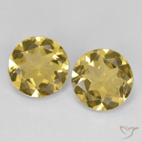 2.70ctw Natural Luz amarela Berilo Dourado, Redondo, VVS