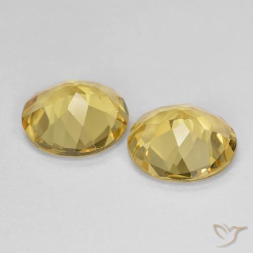 Pedras preciosas de Berilo Dourado Luz amarela natural de 2.70 ct, Redondo, VVS