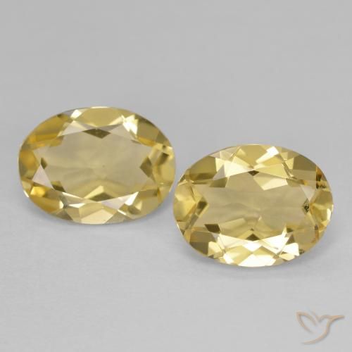 Pedras preciosas de Berilo Dourado Amarelo Dijon natural de 3.02 ct, oval, VVS-VS