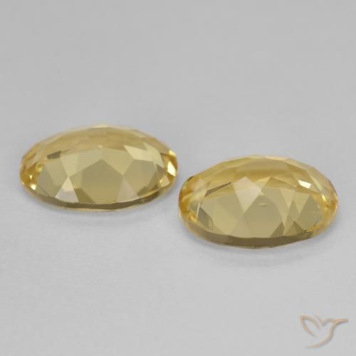 Pedras preciosas de Berilo Dourado Amarelo Dijon natural de 3.02 ct, oval, VVS-VS