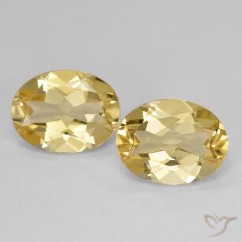 3.41ctw Natural Amarelo Dijon Berilo Dourado, oval, VVS-VS
