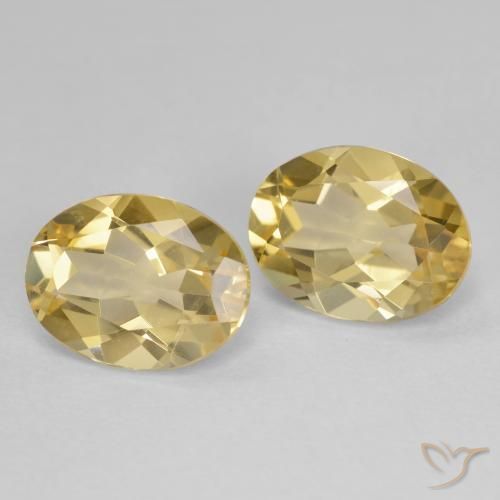 Pedras preciosas de Berilo Dourado Amarelo Dijon natural de 3.41 ct, oval, VVS-VS