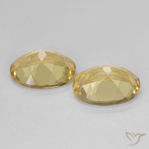 Pedras preciosas de Berilo Dourado Amarelo Dijon natural de 3.41 ct, oval, VVS-VS