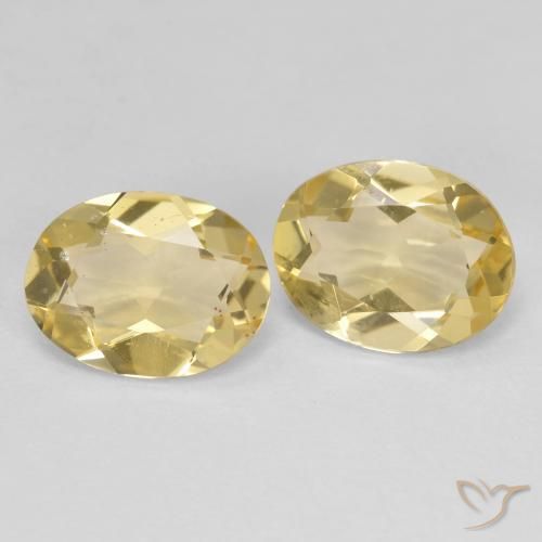 Pedras preciosas de Berilo Dourado Amarelo Dourado Claro natural de 2.93 ct, oval, VS