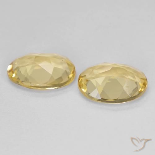 Pedras preciosas de Berilo Dourado Amarelo Dourado Claro natural de 2.93 ct, oval, VS