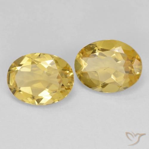 3.14ctw Natural Luz amarela Berilo Dourado, oval, VS