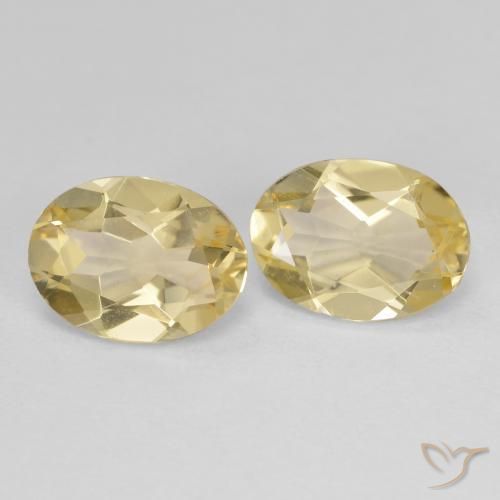 Pedras preciosas de Berilo Dourado Amarelo Dourado Claro natural de 3.02 ct, oval, VS