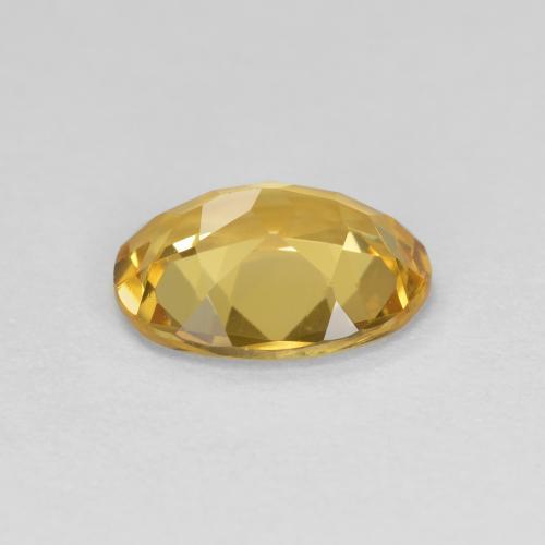 Berilo dourado dourado natural 1,36ct, corte oval, VVS