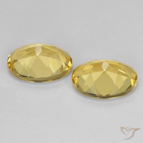 Pedras preciosas de Berilo Dourado Luz Dourada natural de 3.44 ct, oval, VVS-VS