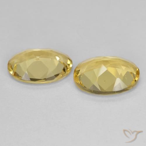 Pedras preciosas de Berilo Dourado Amarelo Dourado Claro natural de 2.91 ct, oval, VVS-VS