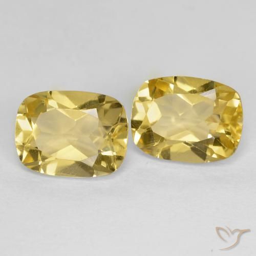 Pedras preciosas de Berilo Dourado Luz Dourada natural de 2.60 ct, Almofada, VVS-VS