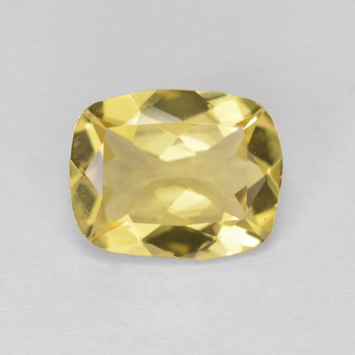 Berilo dourado amarelo natural 1,60ct, almofada cortada, VVS-VS