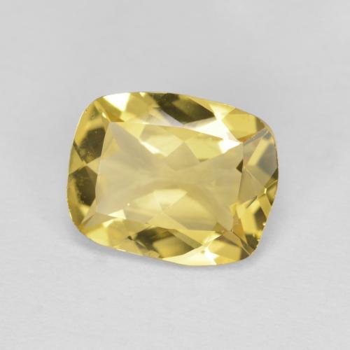 Berilo dourado amarelo natural 1,60ct, almofada cortada, VVS-VS