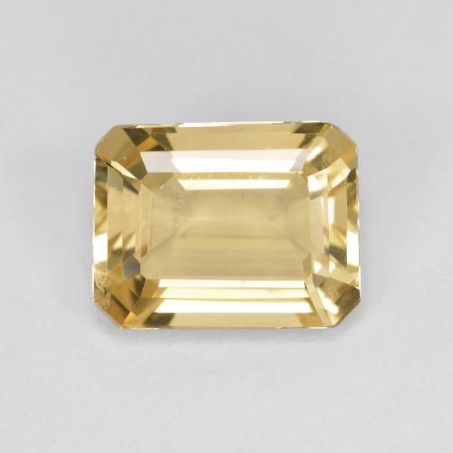 Berilo Dourado Luz Dourada Natural 2.02ct, Corte Esmeralda, VVS-VS