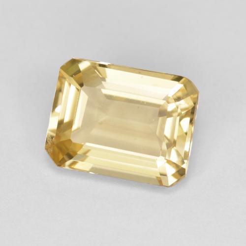 Berilo Dourado Luz Dourada Natural 2.02ct, Corte Esmeralda, VVS-VS