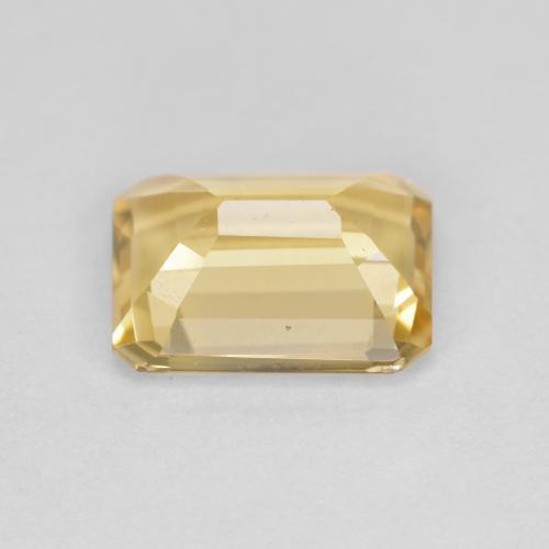 Berilo Dourado Luz Dourada Natural 2.02ct, Corte Esmeralda, VVS-VS
