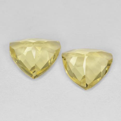 Pedras preciosas de Berilo Dourado Luz amarela natural de 2.21 ct, Trilhão, VVS-VS