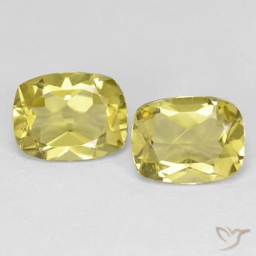 Almofada de 2,39 quilates cortada em berilo dourado, 7,9 x 6,2 mm de Madagascar, Photo A