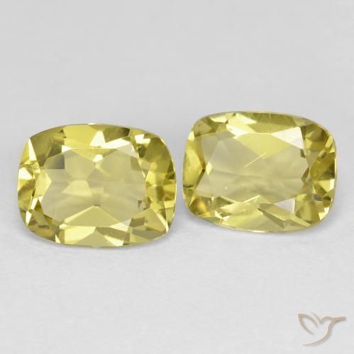 Pedras preciosas de berilo dourado amarelo natural de 2,39 ct, almofada cortada, VS