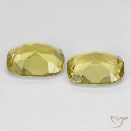 Pedras preciosas de berilo dourado amarelo natural de 2,39 ct, almofada cortada, VS