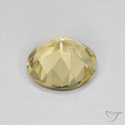 Berilo Dourado Luz amarela Natural 1.56ct, Redondo, VS
