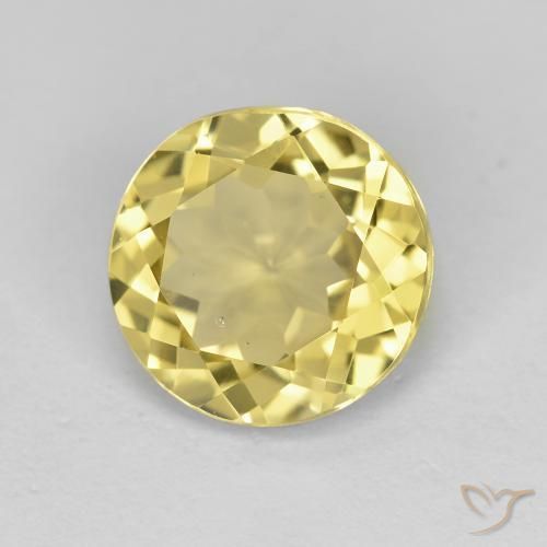 Berilo Dourado Amarelo Dourado Claro Natural 2.23ct, Redondo, VVS-VS