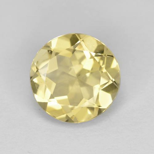Berilo Dourado Luz Dourada Natural 1.77ct, Corte Redondo, VS