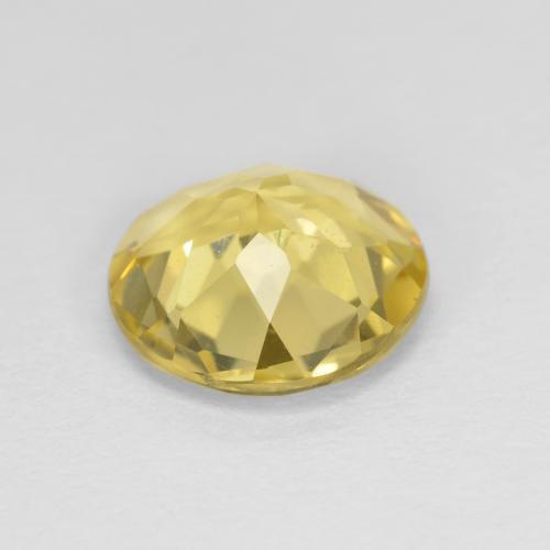 Berilo Dourado amarelo médio Natural 1.93ct, Corte Redondo, VS