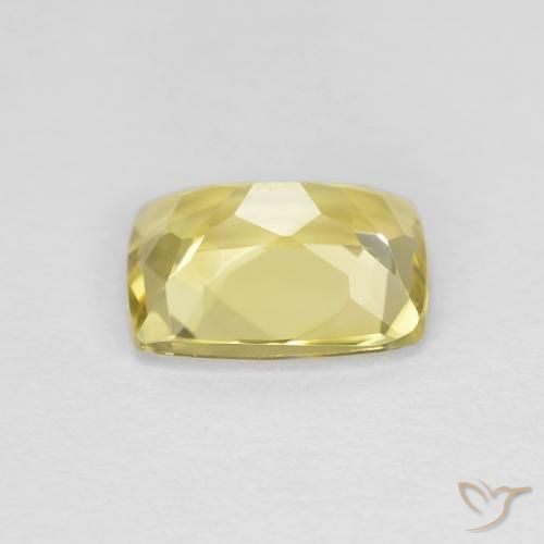 Berilo dourado amarelo natural 1,41ct, almofada cortada, VS