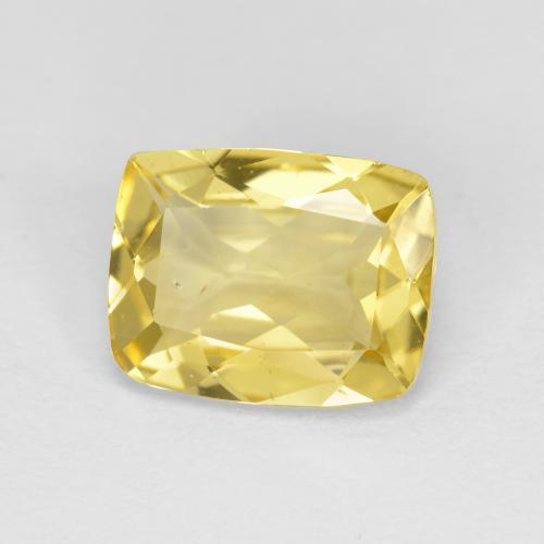 Berilo dourado amarelo natural 1,87ct, almofada cortada, VS