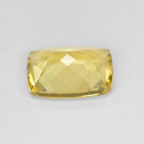Berilo dourado amarelo natural 1,87ct, almofada cortada, VS