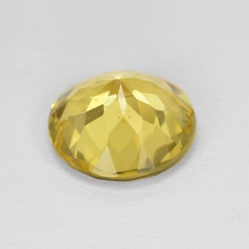 Berilo dourado amarelo natural 2,21ct, corte redondo, VS