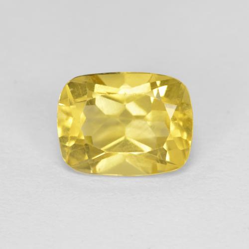 Berilo Dourado amarelo médio Natural 1.45ct, Almofada cortada, VS