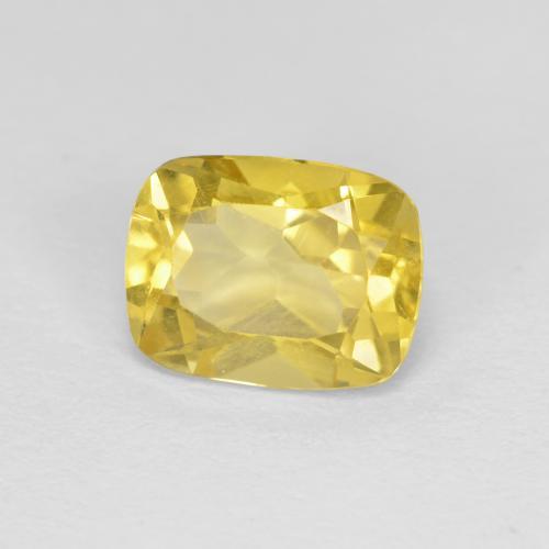 Berilo Dourado amarelo médio Natural 1.45ct, Almofada cortada, VS