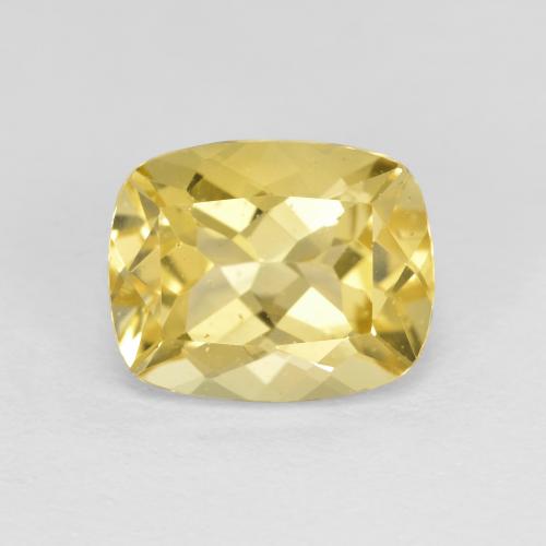 Berilo dourado amarelo natural 2,21ct, almofada cortada, VS