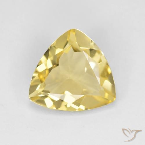 Berilo dourado amarelo natural 1,72ct, trillion, VS