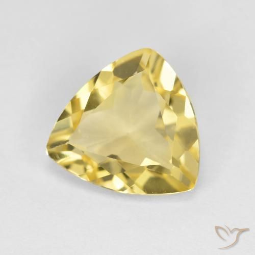 Berilo dourado amarelo natural 1,72ct, trillion, VS
