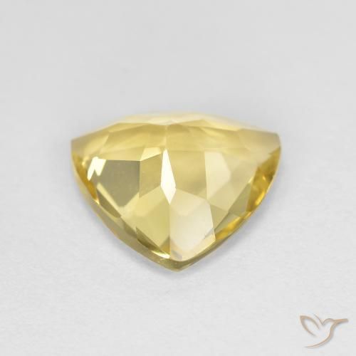 Berilo dourado amarelo natural 1,72ct, trillion, VS