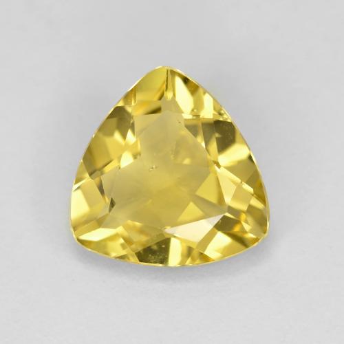 Berilo dourado amarelo natural 1,82ct, trillion, VS