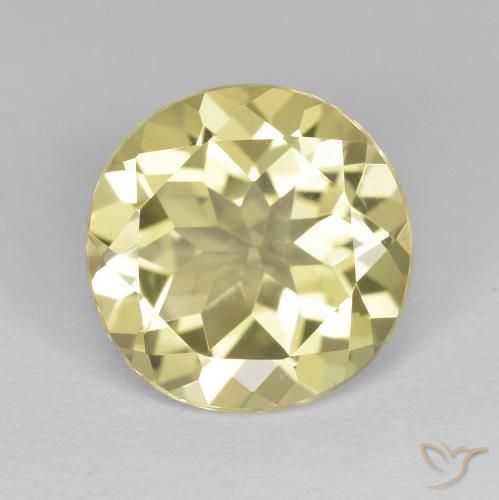 2.24ct Natural Amarelo claro Berilo Dourado, Redondo, VVS