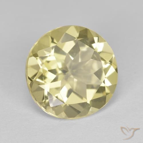 Berilo Dourado Amarelo claro Natural 2.24ct, Redondo, VVS