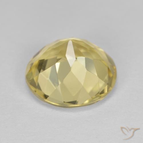 Berilo Dourado Luz amarela Natural 2.32ct, Redondo, VVS