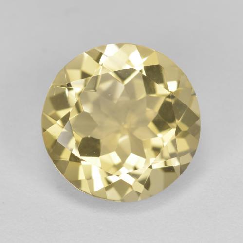 Berilo dourado amarelo natural 2,31ct, corte redondo, VVS
