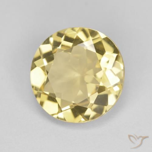 Berilo Dourado Amarelo Dourado Claro Natural 2.09ct, Redondo, VVS