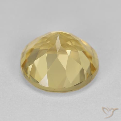 Berilo Dourado Luz amarela Natural 2.66ct, Redondo, VVS