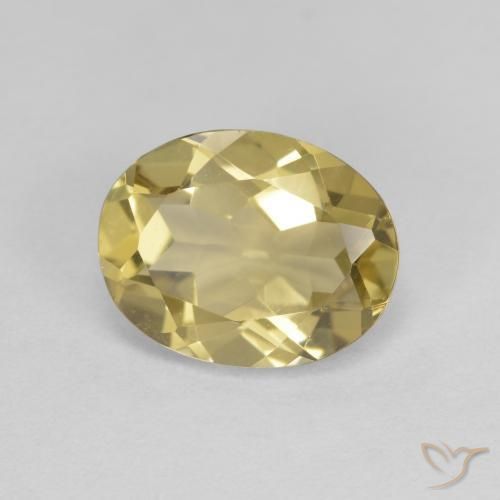 Berilo Dourado Amarelo Dijon Natural 1.78ct, oval, VVS-VS