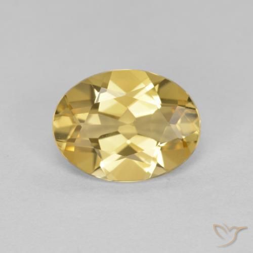 Berilo Dourado Dourado Natural 1.34ct, Corte Oval, VVS-VS
