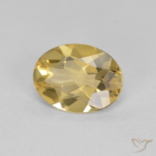 Berilo Dourado Dourado Natural 1.34ct, Corte Oval, VVS-VS